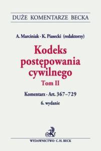 Kodeks postpowania cywilnego Tom II Komentarz do art. 367?729 - 2857686857