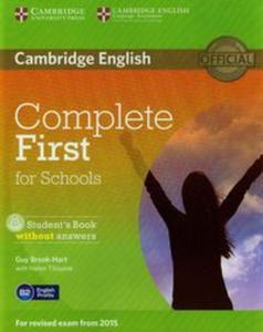 Complete First for Schools Student's Book without Answers z pyt CD - 2857687189