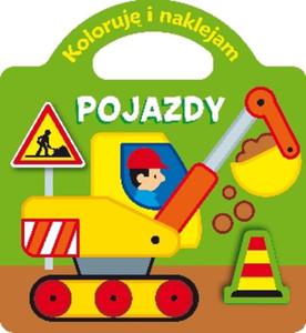 Pojazdy. Koloruj i naklejam