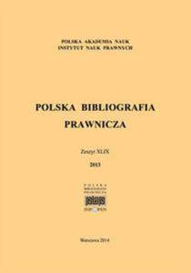 Polska Bibliografia Prawnicza - 2857690353