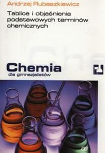 Chemia dla gimnazjalistw Tablice i objanienia podstawowych terminw chemicznych - 2857691229