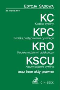 Kodeks cywilny. Kodeks postpowania cywilnego. Kodeks rodzinny i opiekuczy. Koszty sdowe cywilne - 2857692046