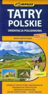 Tatry Polskie orientacja poudniowa mapa turystyczna 1:30 000