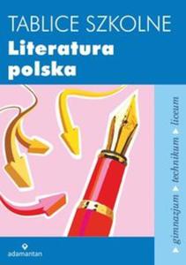 Tablice szkolne. Literatura polska. Gimnazjum / technikum / liceum - 2857693271