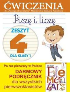 Pisz i licz. Zeszyt 4 dla klasy 1. wiczenia - 2857694347