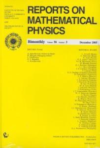 Reports on Mathematical Physics 56/3 - 2857694480