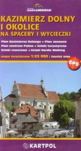 Kazimierz Dolny i okolice na spacery i wycieczki mapa turystyczna 1:25 000 - 2857694852