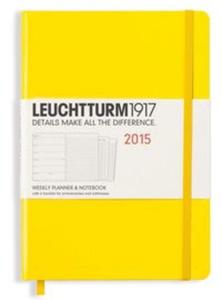 Weekly Planner 2015 & Notebook Medium cytrynowy - 2857695050