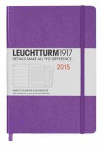 Weekly Planner 2015 & Notebook Medium fioletowy - 2857695054