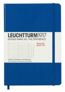 Weekly Planner 2015 & Notebook Medium niebieski - 2857695062