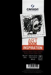 Szkicownik A5 Canson Artbook Inspiration 2x30 kartek czarny - 2857697656