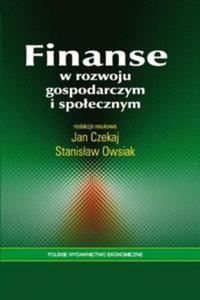 Finanse w rozwoju gospodarczym i spoecznym