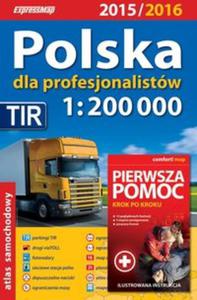 Polska dla profesjonalistw atlas samochodowy 1:200 000 + Pierwsza pomoc - krok po kroku - ilustrowa - 2857701094