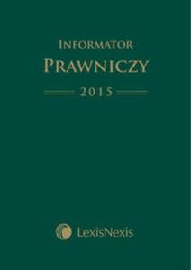 Informator Prawniczy 2015 LexisNexis format A5 Zielony - 2857702031