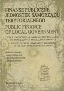 Finanse publiczne jednostek samorzdu terytorialnego