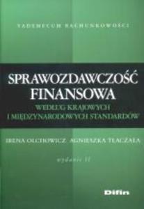 Sprawozdawczo finansowa wedug standardów krajowych i midzynarodowych