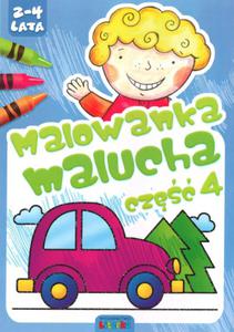 MALOWANKA MALUCHA CZ.4 /2-4 L./ LITERKA 978-83-63126-28-5 - 2857702794