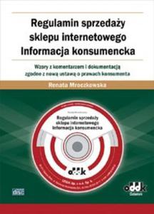 Regulamin sprzeday sklepu internetowego. Informacja konsumencka. Wzory z komentarzem i dokumentacj - 2857709457