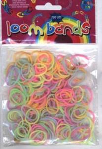 Gumki Loom Bands 200 szt kolory pastelowe - 2857709777