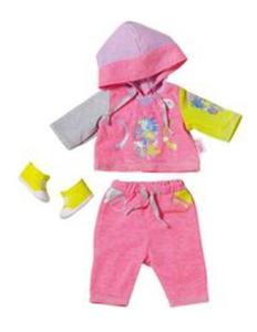 Ubranko dla lalek Baby born Deluxe Jogging Complete Set rowe - 2857712320