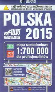 Polska 2015 Mapa samochodowa dla profesjonalistw 1:700 000 - 2857714986