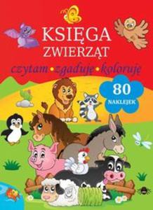 Ksiga zwierzt. Czytam, zgaduj, koloruj - 2857716605