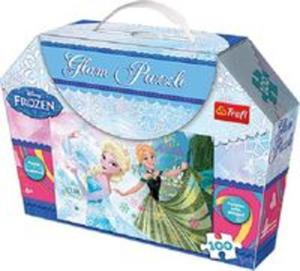 Puzzle Glam Kraina Lodu Anna i Elsa 100 - 2857716930