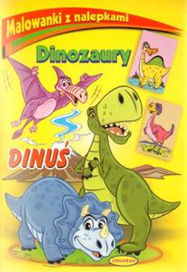 Malowanki z nalepkami Dinozaury Dinu - 2825661814