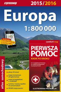 Europa atlas samochodowy 1:800 000 + pierwsza pomoc - 2857719461