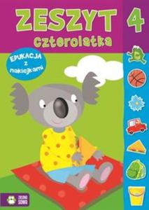 Zeszyt czterolatka. Edukacja z naklejkami - 2857719735