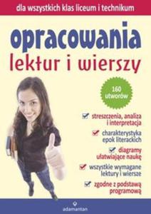 Opracowania lektur i wierszy dla wszystkich klas liceum i technikum - 2857720074