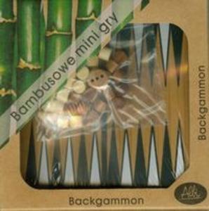 Bambusowe mini gry Backgammon - 2857720147