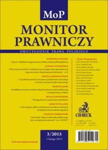 Monitor Prawniczy Nr 3/2015 - 2857720244