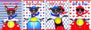 Zeszyt A5 w 3 linie 32 kartki Racing dogs - 2857724000