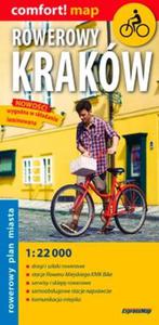 Krakw. Laminowany, rowerowy plan miasta. 1:22 000 - 2857724791