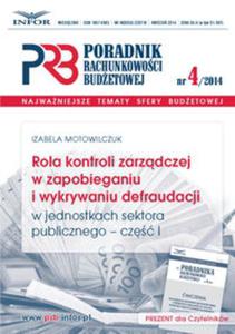 Rola kontroli zarzdczej w zapobieganiu i wykrywaniu defraudacji w jednostkach sektora publicznego