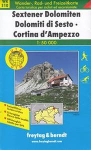 Sesto Dolomity Cortina d'Ampezzo mapa 1:50 000 Freytag & Berndt - 2857725694