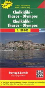 Chalkidiki Thassos Olimp 1:150 000 Freytag & Berndt - 2857725695