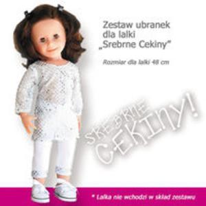 Zestaw ubranek dla lalki Srebrne Cekiny - 2857726482