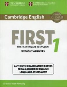 Cambridge English First 1 without answers - 2857727465