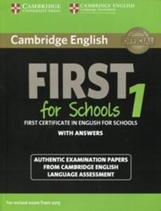 Cambridge English First for Schools 1 with answers - 2857727467