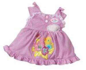 Ubranko dla lalki Baby born Dress & Romper Fioletowa sukienka - 2857727774