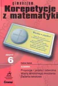 Zeszyt 6 gimnazjum Korepetycje z matematyki