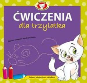 wiczenia dla trzylatka z naklejkami. Akademia Kota Filemona - 2857728982