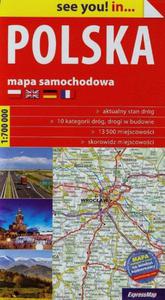 MAPA SAM.-POLSKA 1:700 000 PAPIER - 2857729954