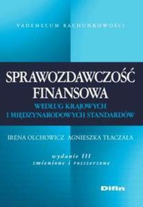 Sprawozdawczo finansowa wedug krajowych i midzynarodowych standardów