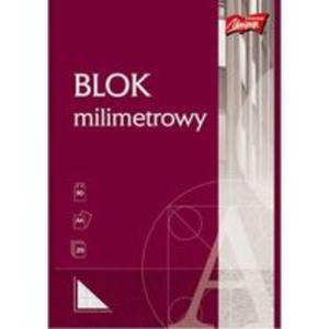 Blok milimetrowy A4 20 kartek 10 sztuk - 2857732487