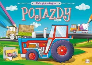 Pojazdy. Koloruj i naklejam - 2857732859