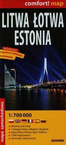 Litwa otwa Estonia mapa samochodowa 1:700 000 - 2857733725