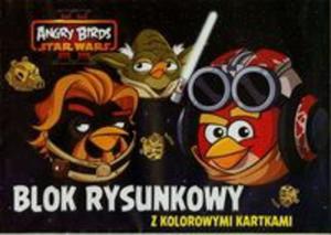 Blok rysunkowy A4 Angry Birds z kolorowymi kartkami 16 kartek